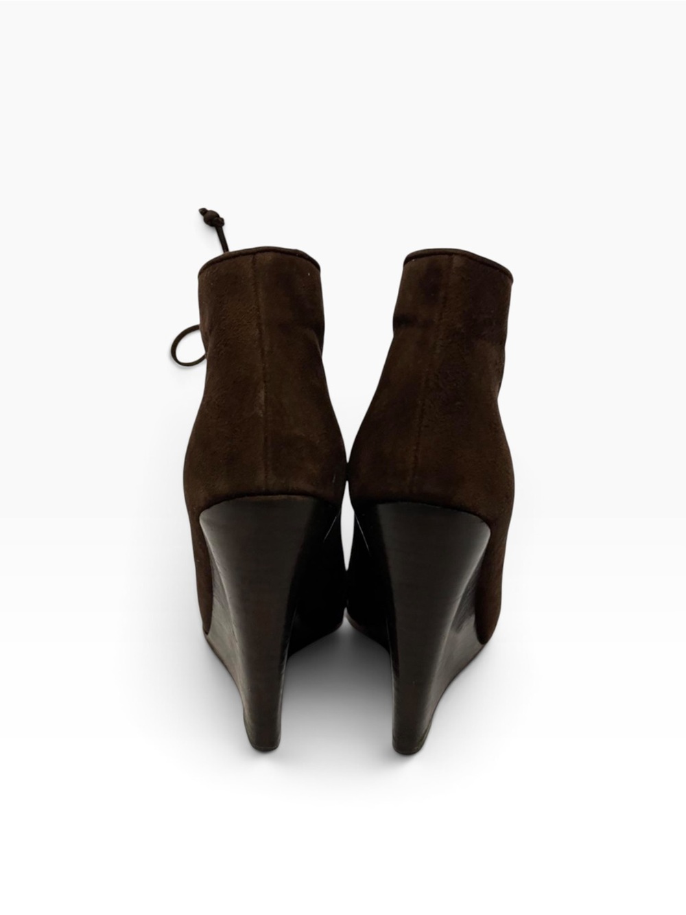 Christian Louboutin Brown Suede Corset
Lace Up Wedge Boots 35.5 - Picture 4 of 6